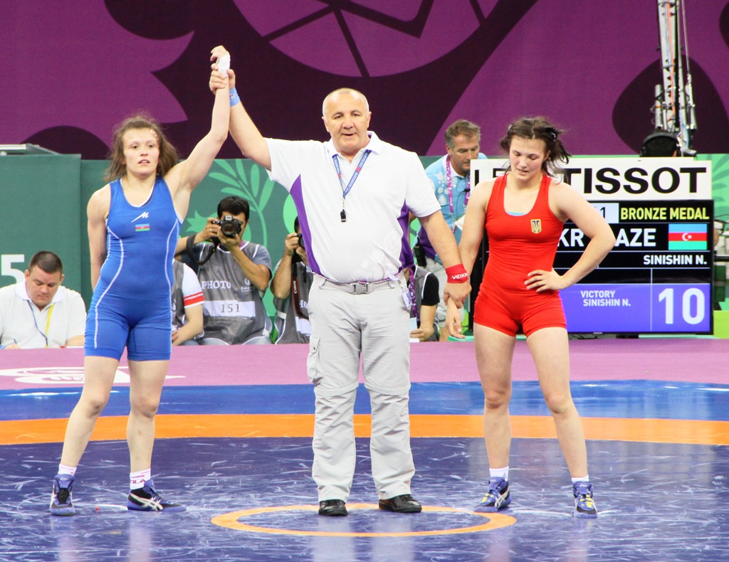 Азербайджанская спортсменка стала второй на соревнованиях по борьбе