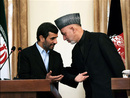 عکس: گفتگوی کرزی و احمدی نژاد در مورد نشست مشترک با پاکستان / افغانستان