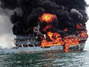 عکس: آتش سوزی حین تعمیرات در یک کشتی باری در باکو کشته و زخمی بر جای گذاشت / اخبار تجاری و اقتصادی