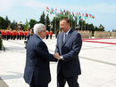 عکس: دیدار محمود عباس با رئیس جمهور آذربایجان (تصویری) / سیاست