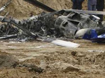 عکس: سقوط یک فروند بالگرد "ناتو" در ولایت "وردک" افغانستان / افغانستان