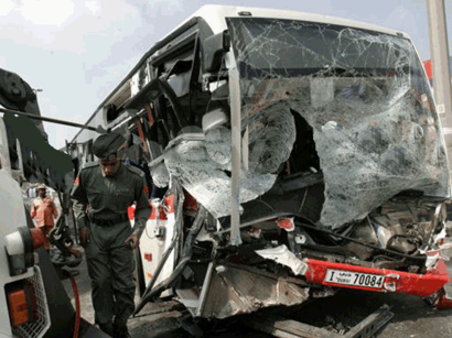 عکس: قربانیان حادثه تصادف دو اتوبوس در آذربایجان از اتباع ترکیه، آذربایجان و گرجستان بوده اند / سیاست
