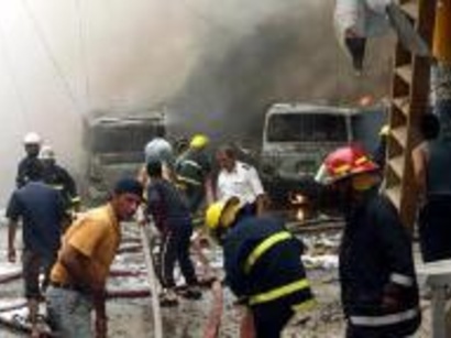 عکس: طی انفجار در عراق بیش از چهل زائر عازم کربلا کشته شدند / حوادث