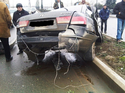 عکس: گزارش ویدیویی از حوادث رانندگی در باکو / حوادث