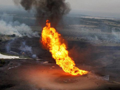عکس: انفجار در خط لوله گاز ایران و ترکیه / ایران