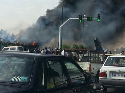 عکس:  سقوط هواپیما در تهران و کشته شدن تمام مسافران / حوادث