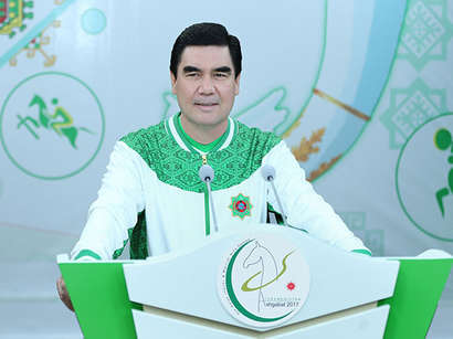 عکس: بردی محمد اف برای 7 سال آینده دوباره رئیس جمهور ترکمنستان شد / ترکمنستان