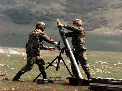 ВС Армении обстреляли позиции Азербайджана из минометов