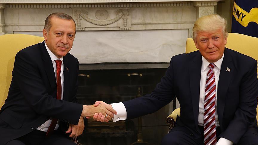 Türkiyə prezidenti Donald Trampla görüşüb